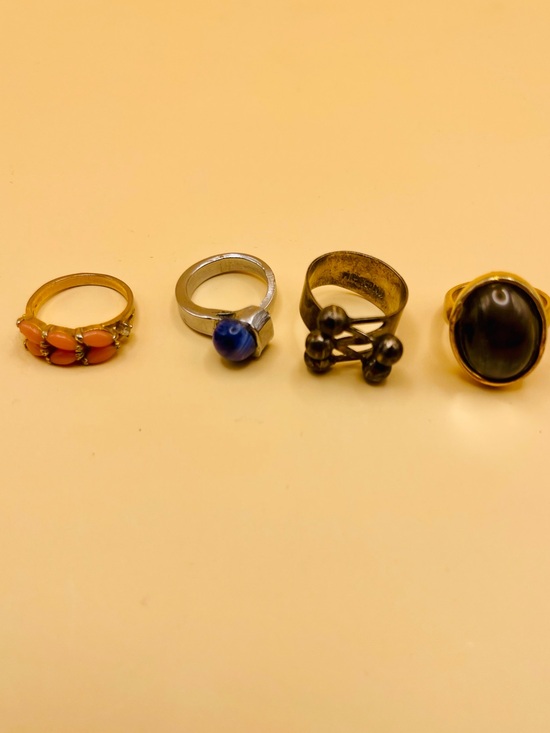 Jewelry - 💍 Vintage Eclectic Ring Stack Set - 4 Piece Instant Collection (Small Size) 💍